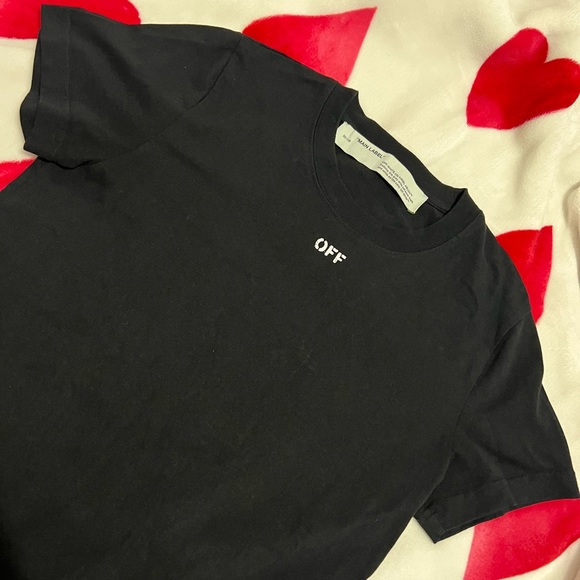 OFF WHITE Black Flowers T-shirt - Picture 2 of 5